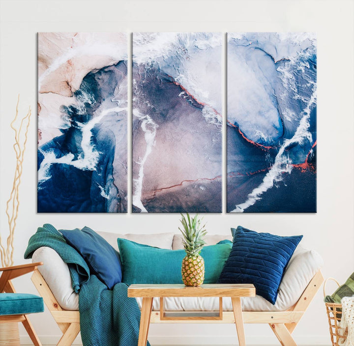 Large Modern Abstract Canvas Wall Art Print