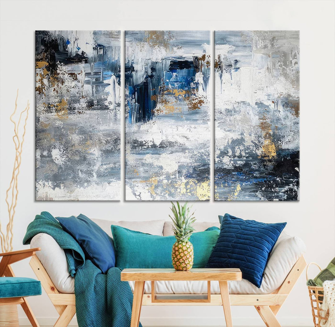 Modern Large Abstract Wall Art Canvas Print