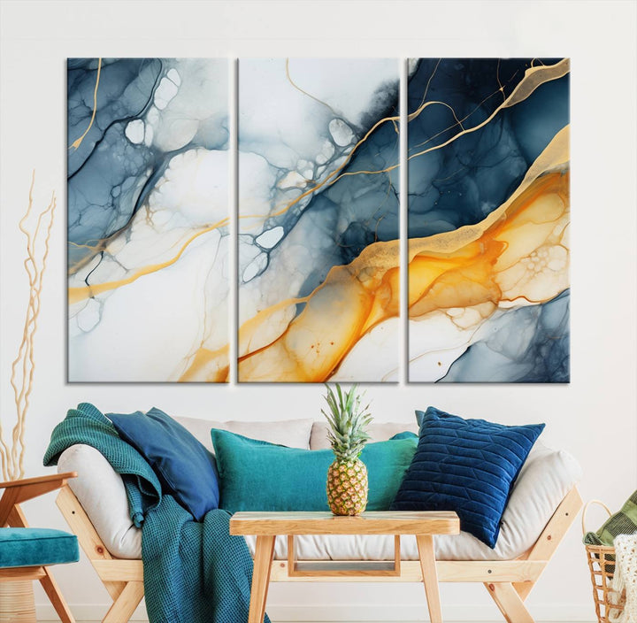 Fluid Wall Art Abstract Canvas Print