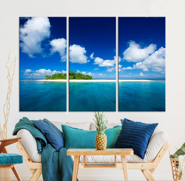 Wall Art Small Tropical Island Canvas Print