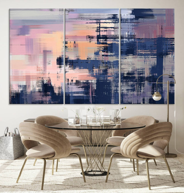 Abstract Painting Wall Art Canvas Print Split Canvas Art