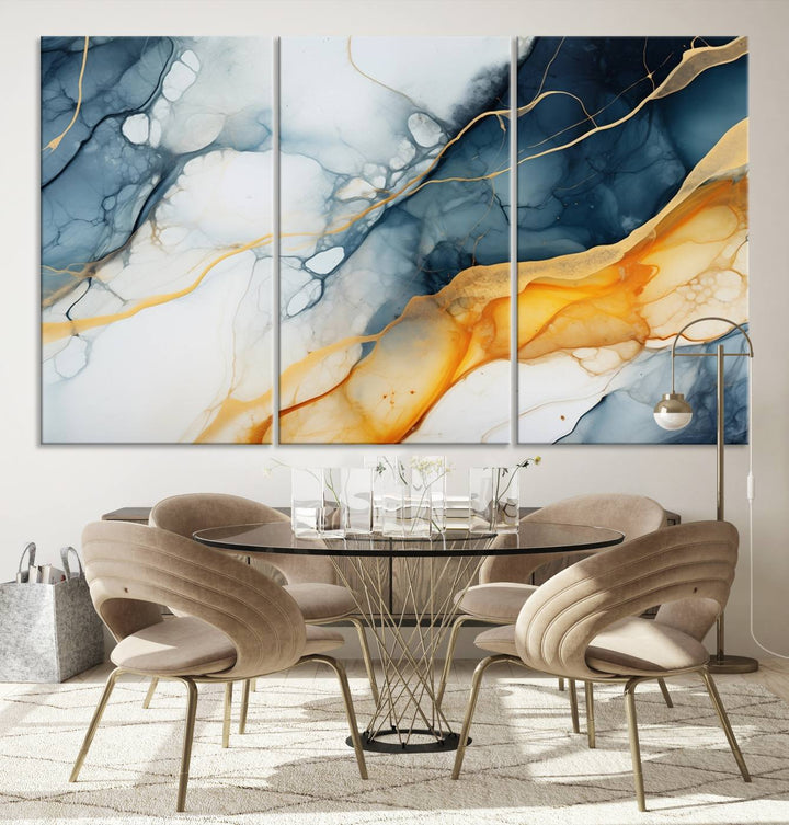 Fluid Wall Art Abstract Canvas Print