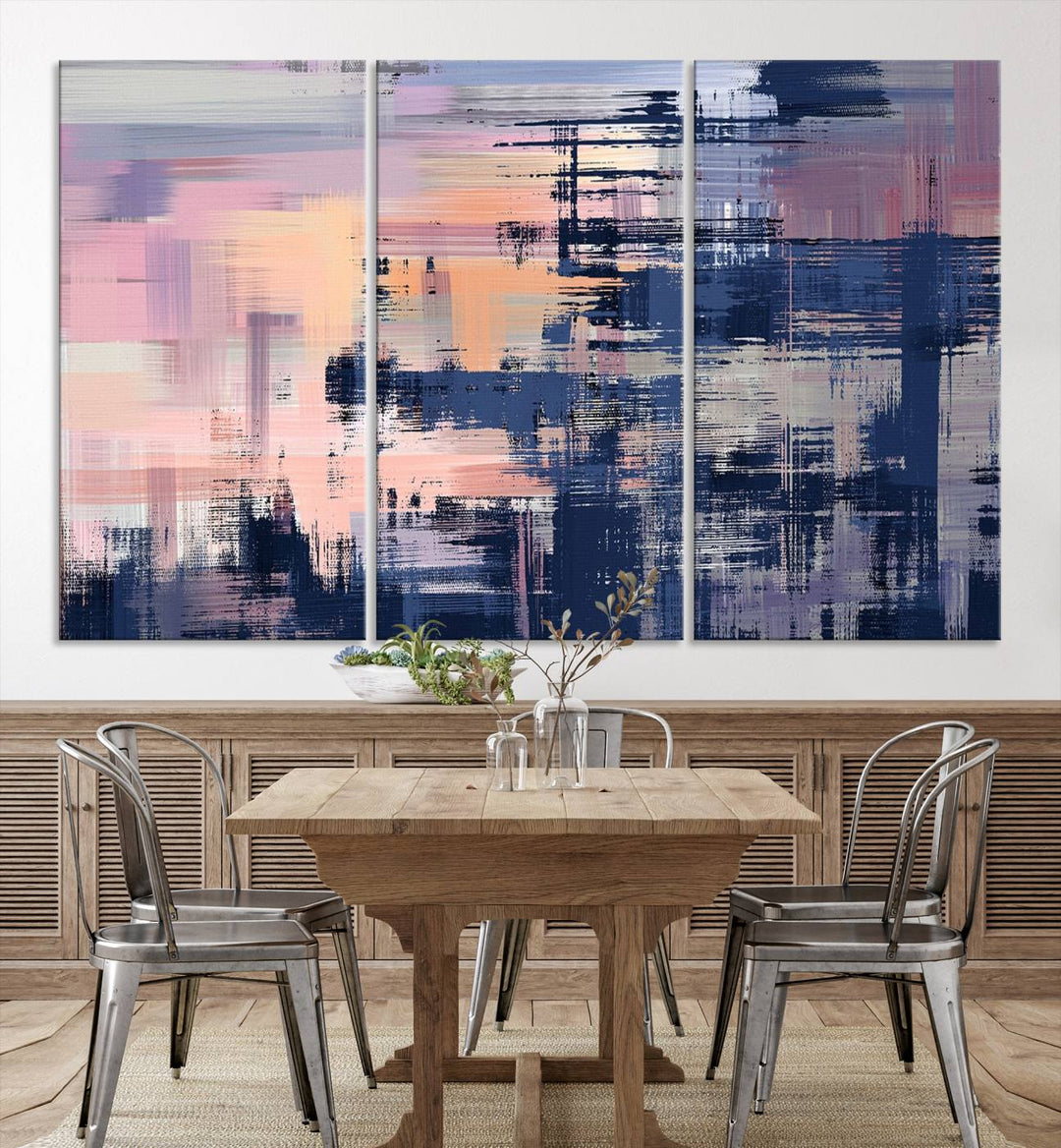 Abstract Painting Wall Art Canvas Print Split Canvas Art