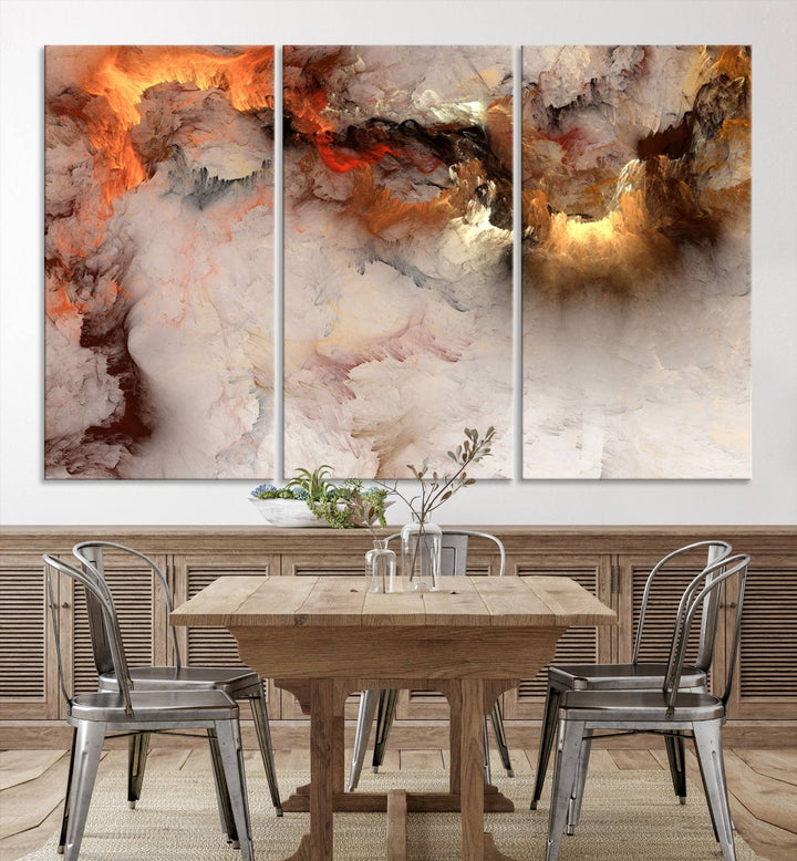 Abstract Smokes Canvas Wall Art Print