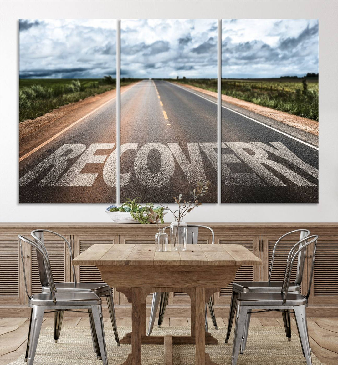 Recovery Road Wall Art Canvas Print