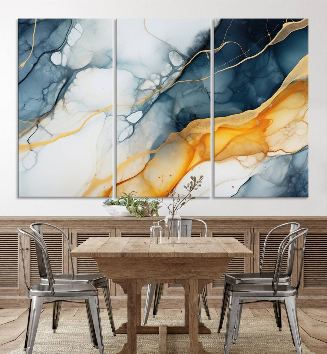 Fluid Wall Art Abstract Canvas Print