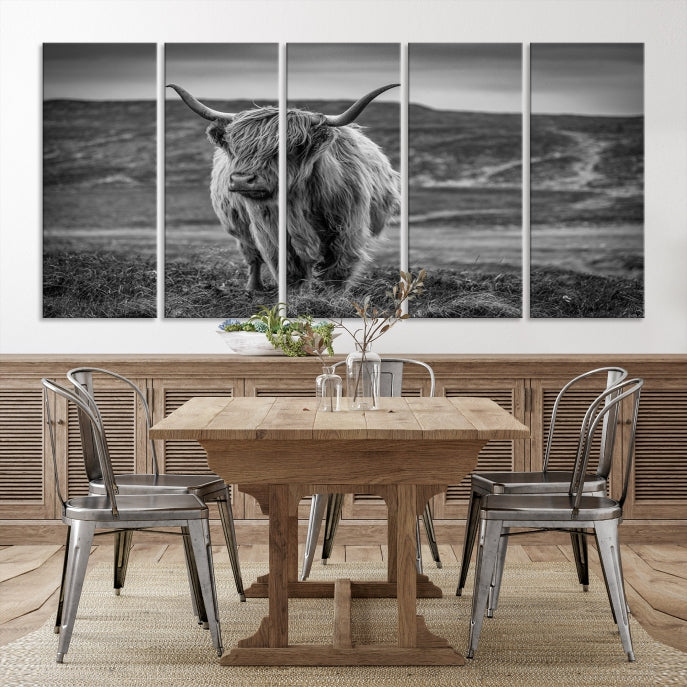 Cow Wall Art Wall Art Canvas Print