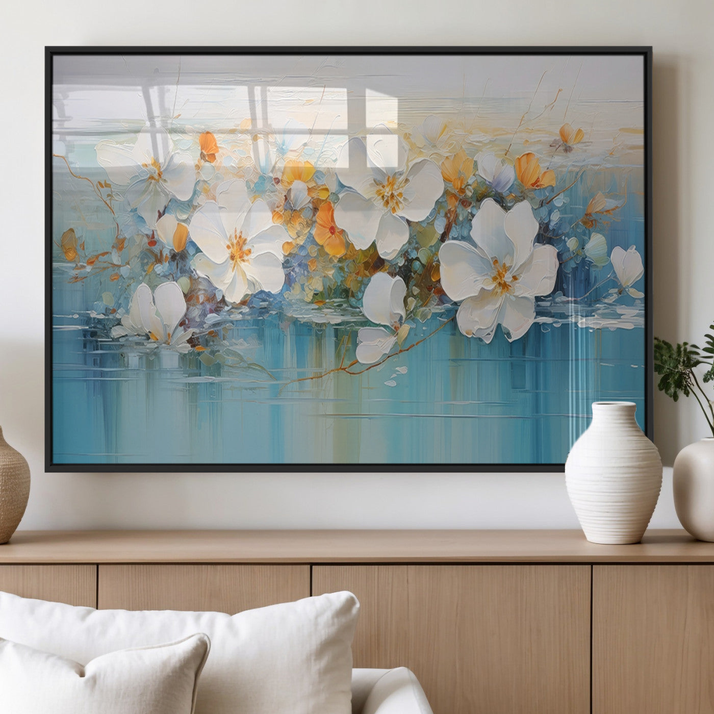 MGV-FP-36X24-3P - Abstract Flower Wall Art Canvas Print