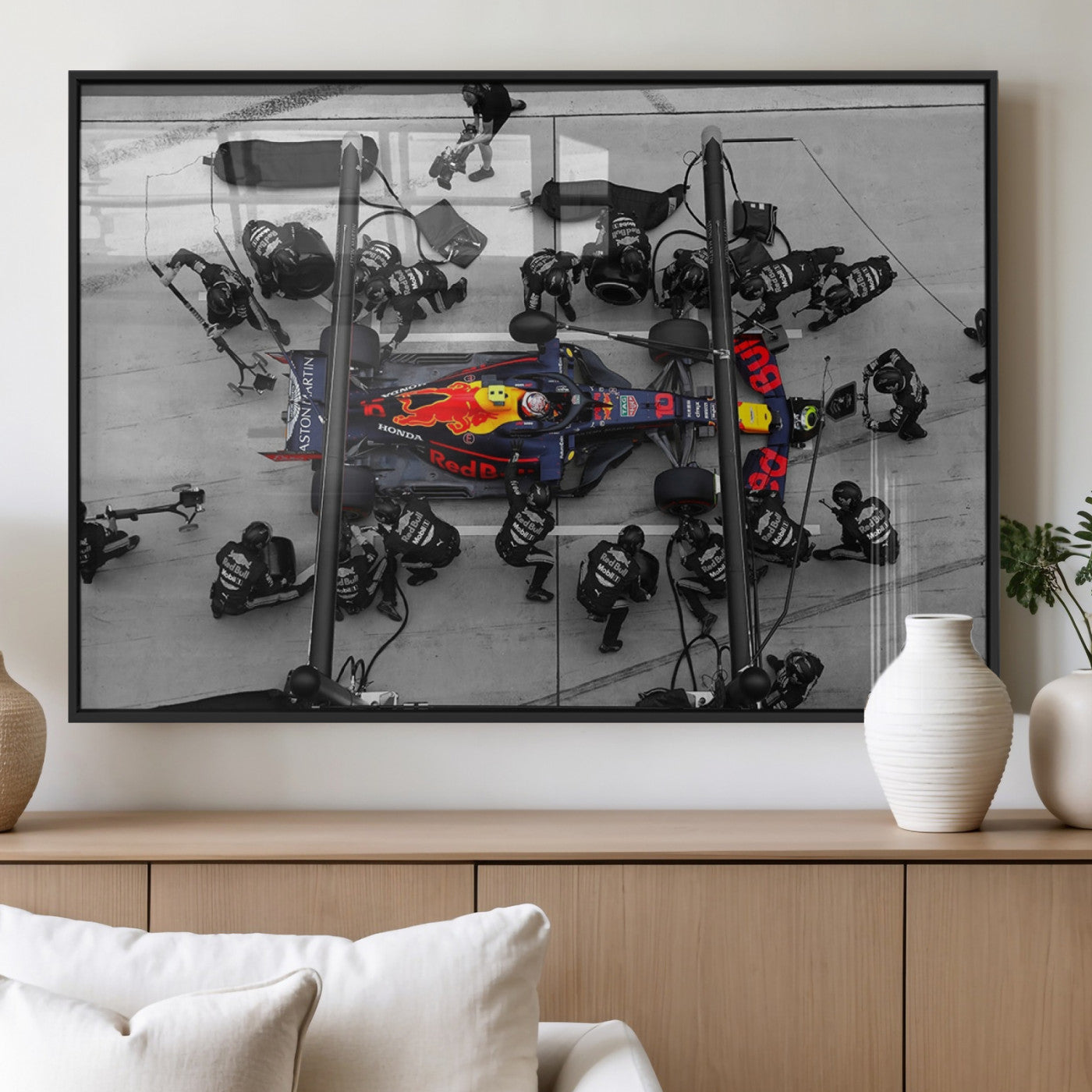 RedBull-MGV-FP-36X24-3P_Black-RedBull Formula 1 Canvas Wall Art Print