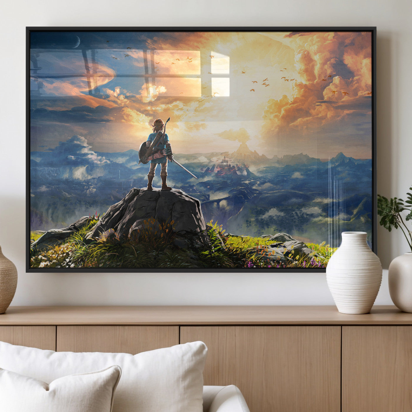 MGV-FP-36X24-3P - Legend of Zelda Breath of the Wild Game Wall Art Canvas, Legend of Zelda Canvas Print