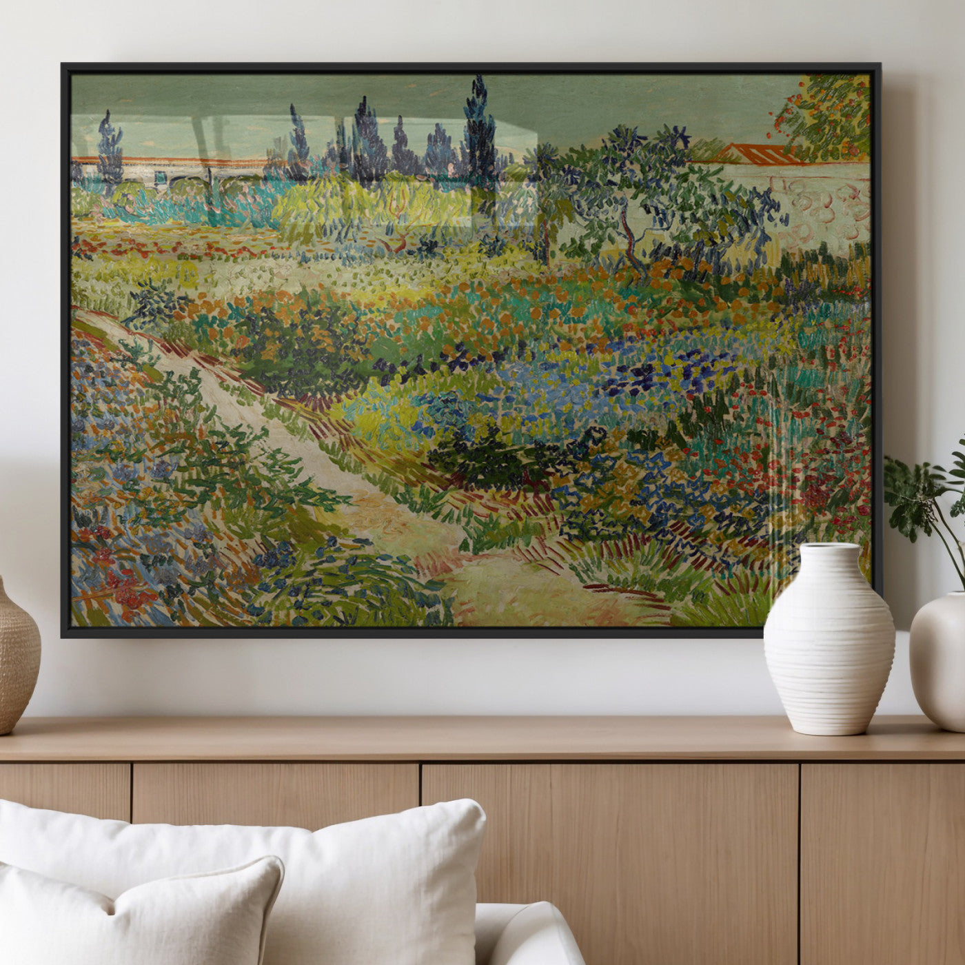 MGV-FP-36X24-3P - Vincent van Gogh Garden at Arles Wall Art Canvas Print