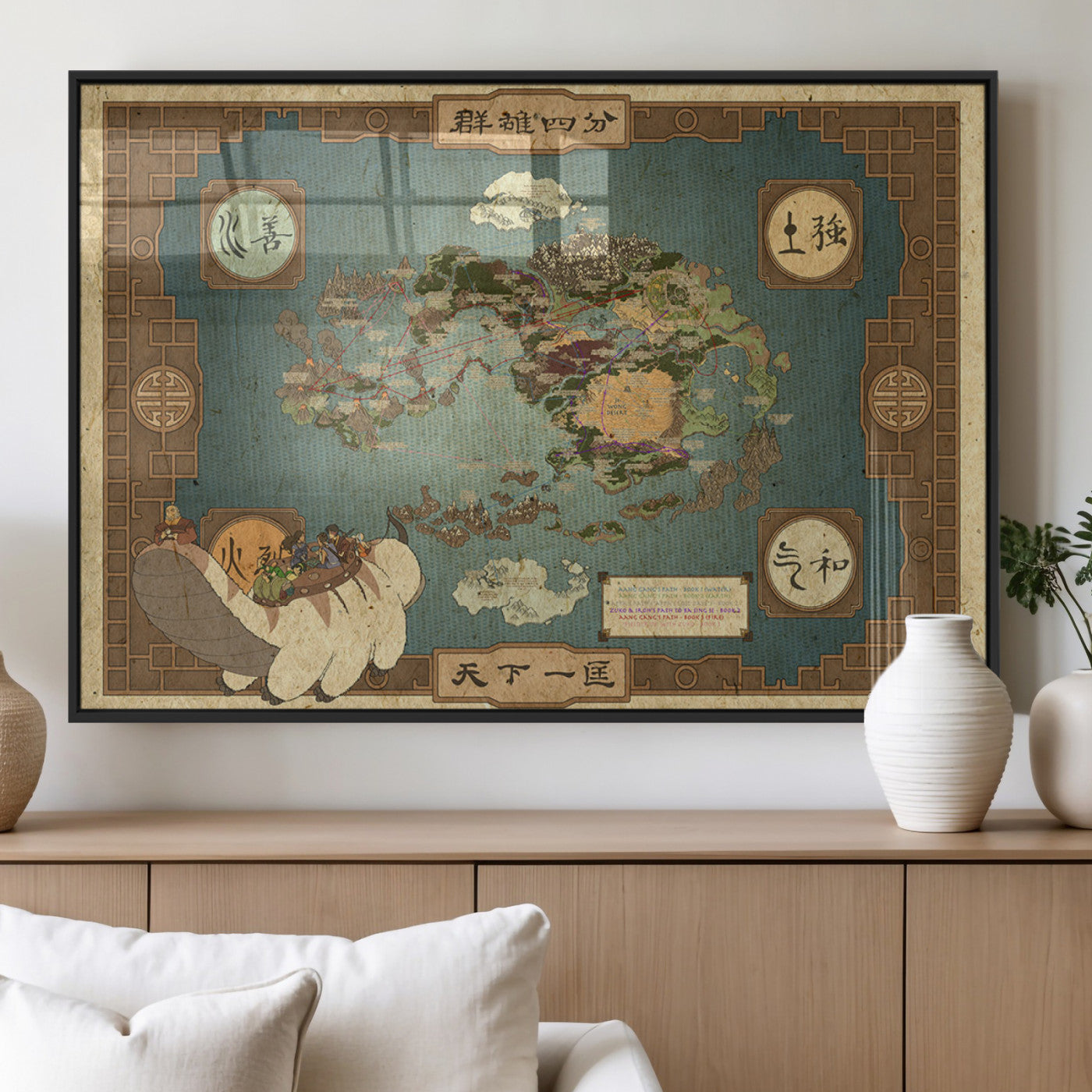 MGV-FP-36X24-3P - Push Pin World Map Canvas Print – Framed Wall Art for Couples to Track Their Travels – Anniversary