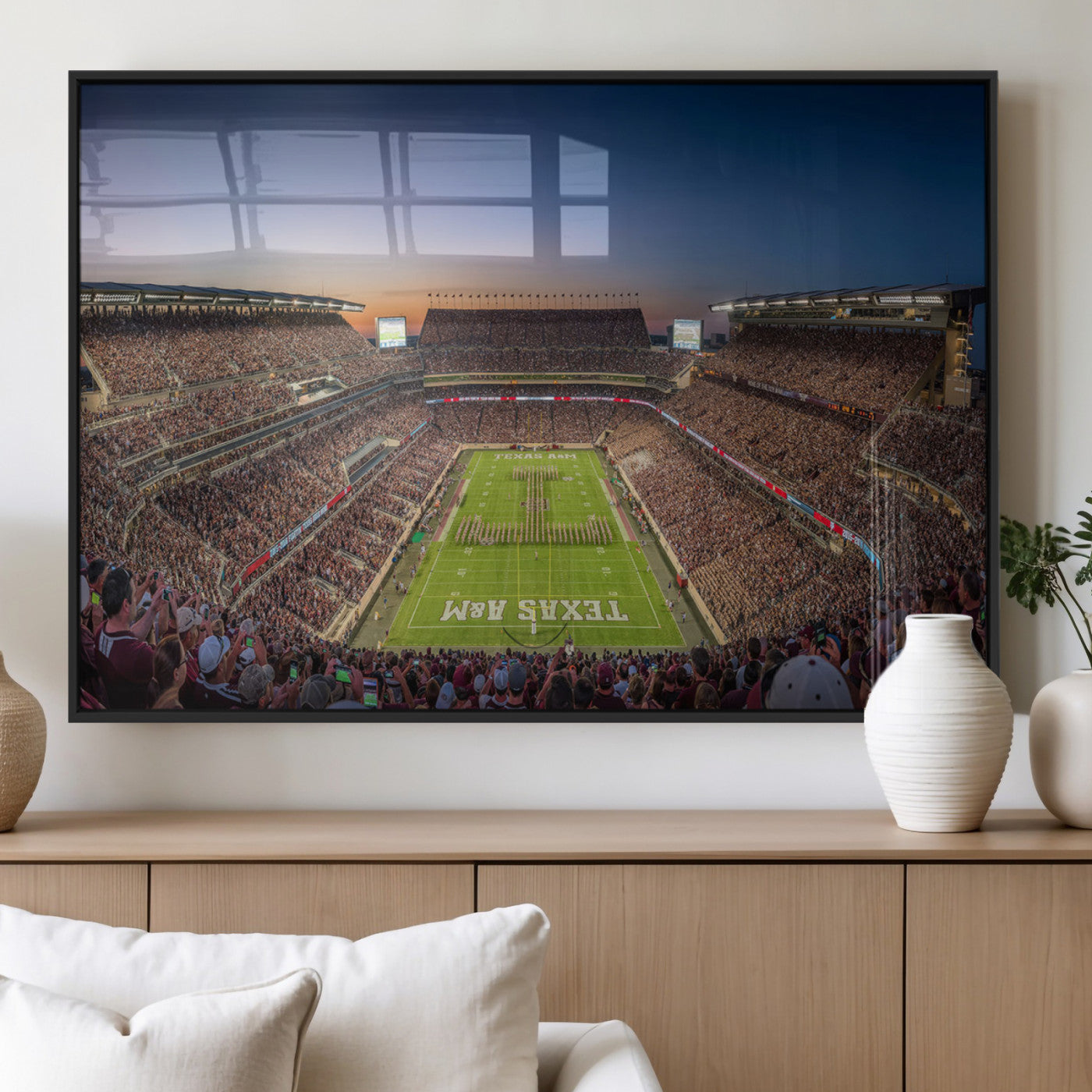 MGV-FP-36X24-3P - Kyle Field Wall Art Print | Large Texas A&M Aggies Football Canvas Print for Sports Enthusiasts |