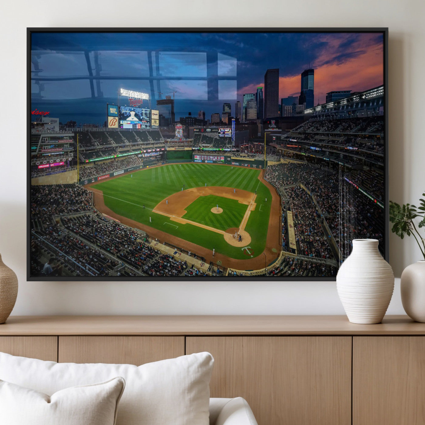 MGV-FP-60X30-3P - Target Field Wall Art Canvas Print, Baseball Stadium Print, Minneapolis Major League Baseball's