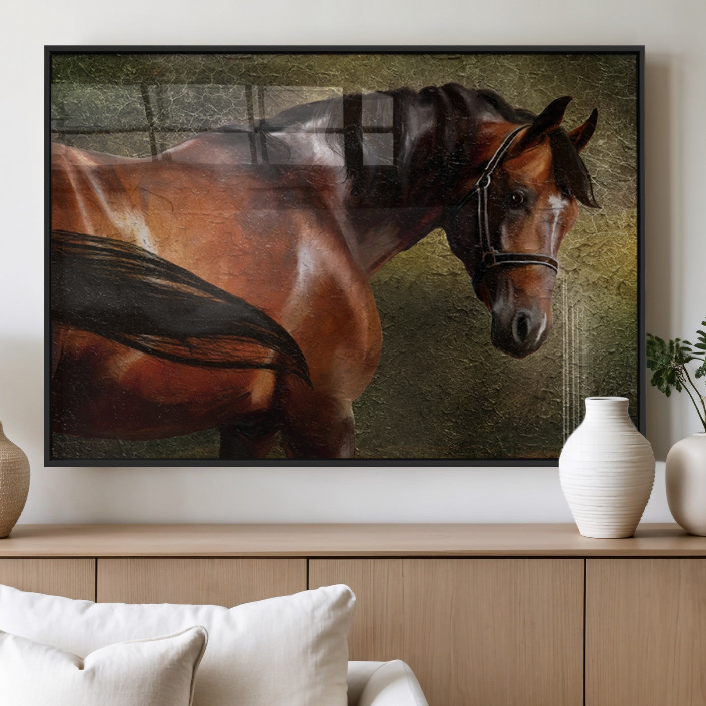MGV-FP-36X24-3P - Wild Horses Wall Art Canvas Print