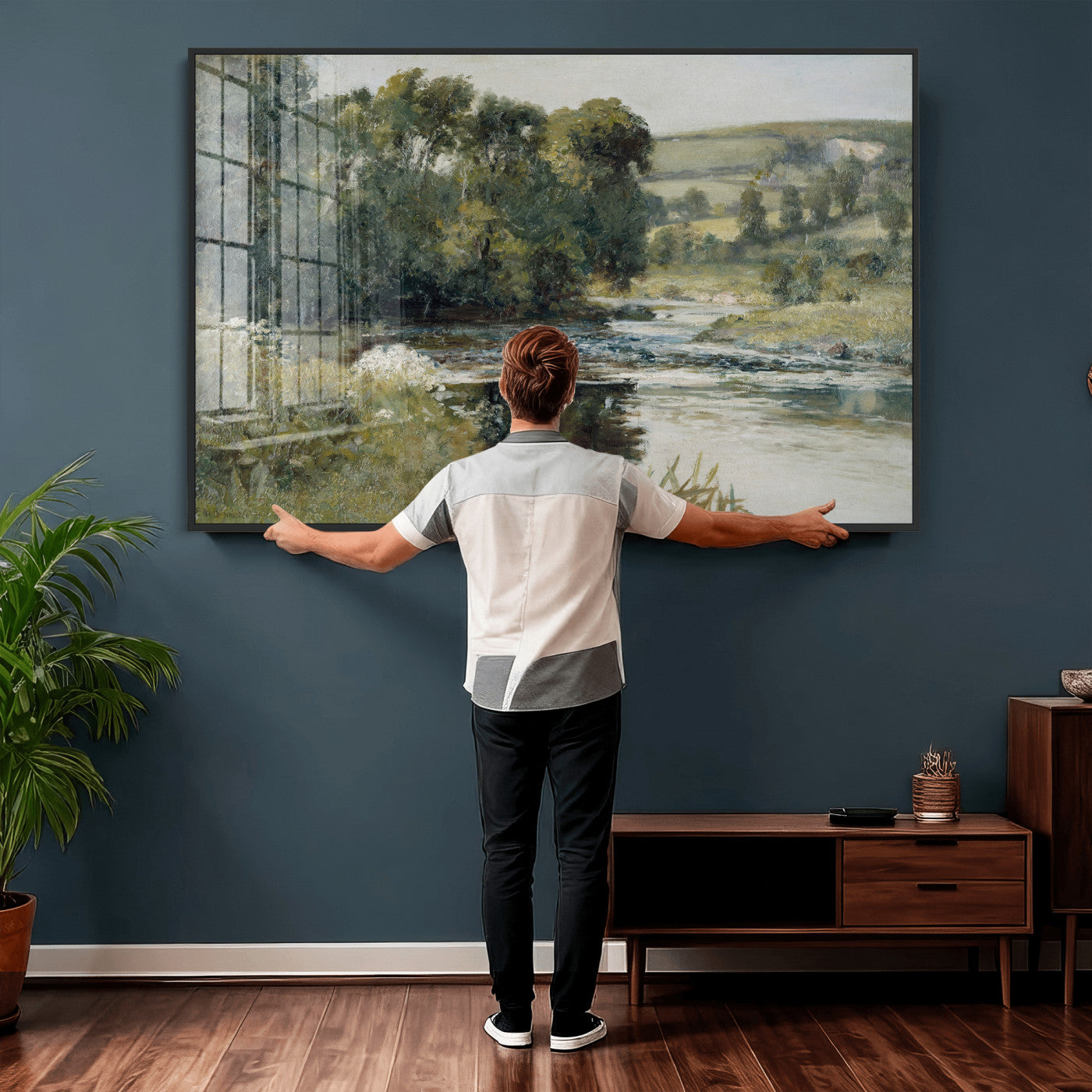 63256010-MGV-CV-36X24 - Edward Mitchell Bannister Streamside Wall Art Canvas Print