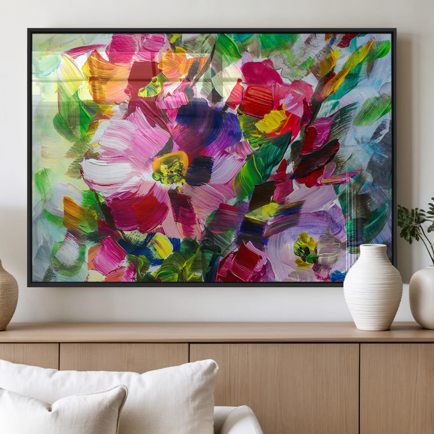 MGV-FP-60X30-3P - Oil Flower Abstract Canvas Print