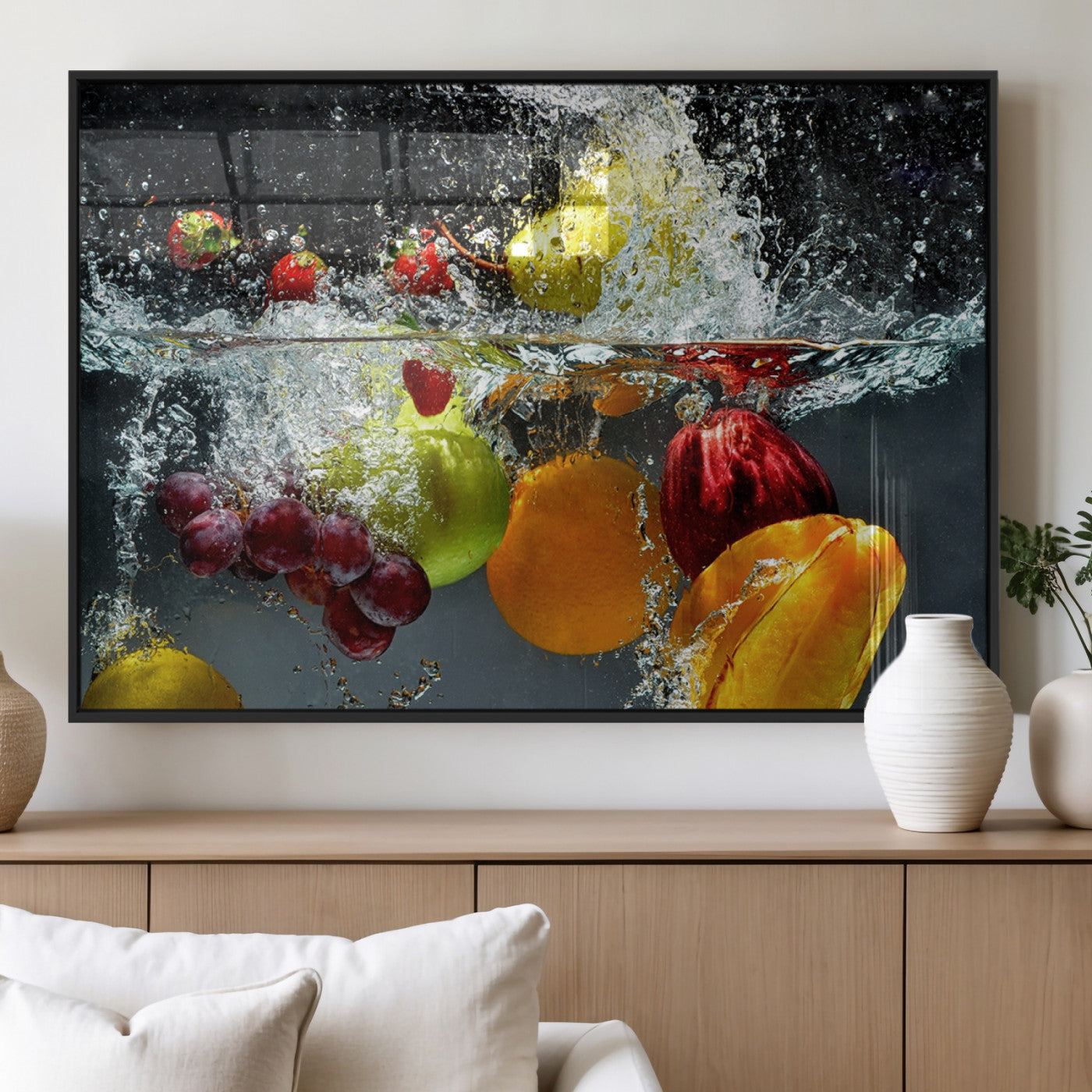 MGV-FP-60X30-3P - Kithen Vegetables World Wall Art Canvas Print