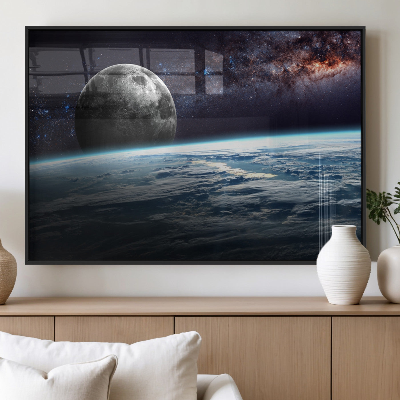 MGV-FP-36X24-3P - Space and Planet Canvas Print