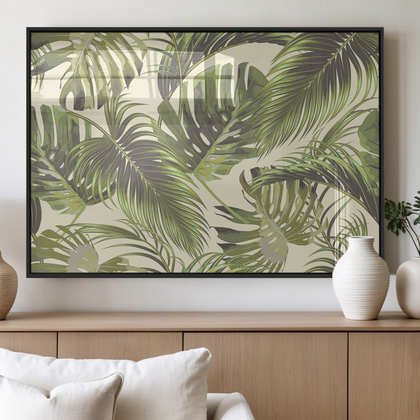 MGV-FP-60X30-3P - Palm Leaves Canvas Print