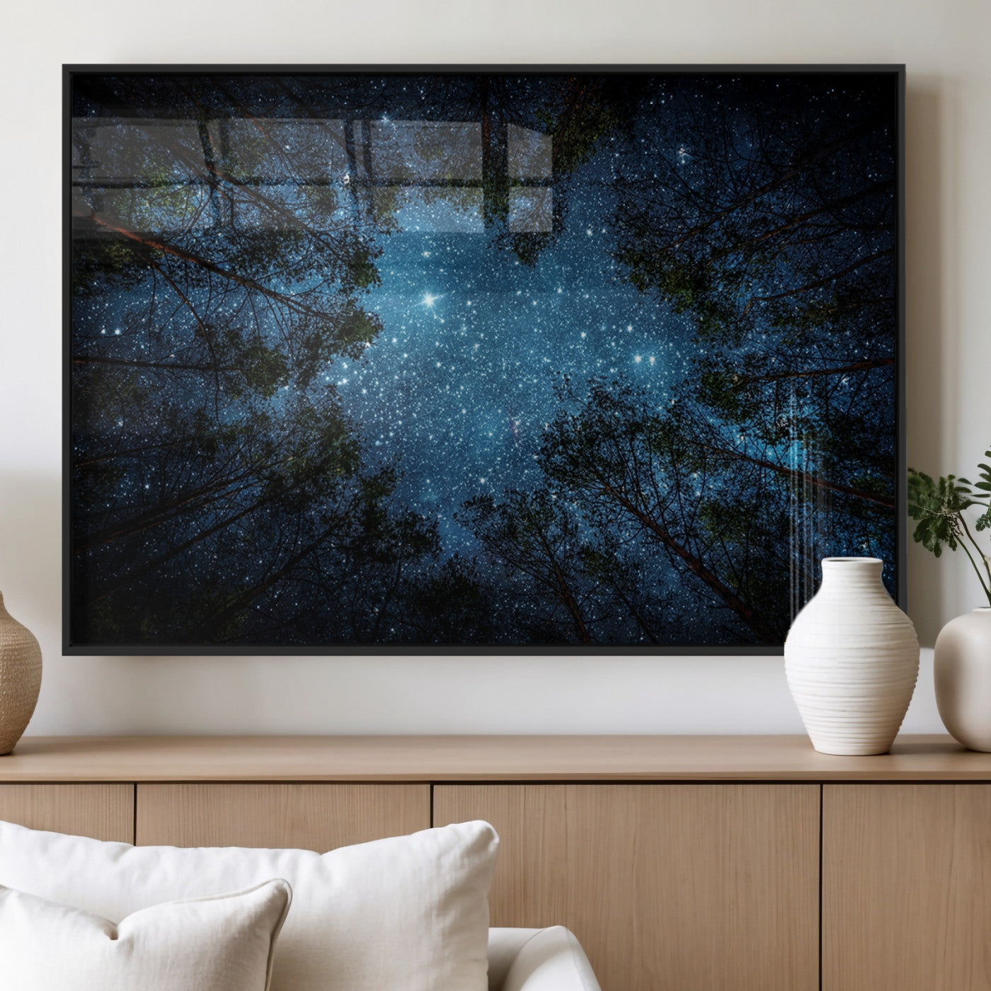 79948-MGV-FP-60X30-3P_Black-Forest and Stars Wall Art Canvas Print