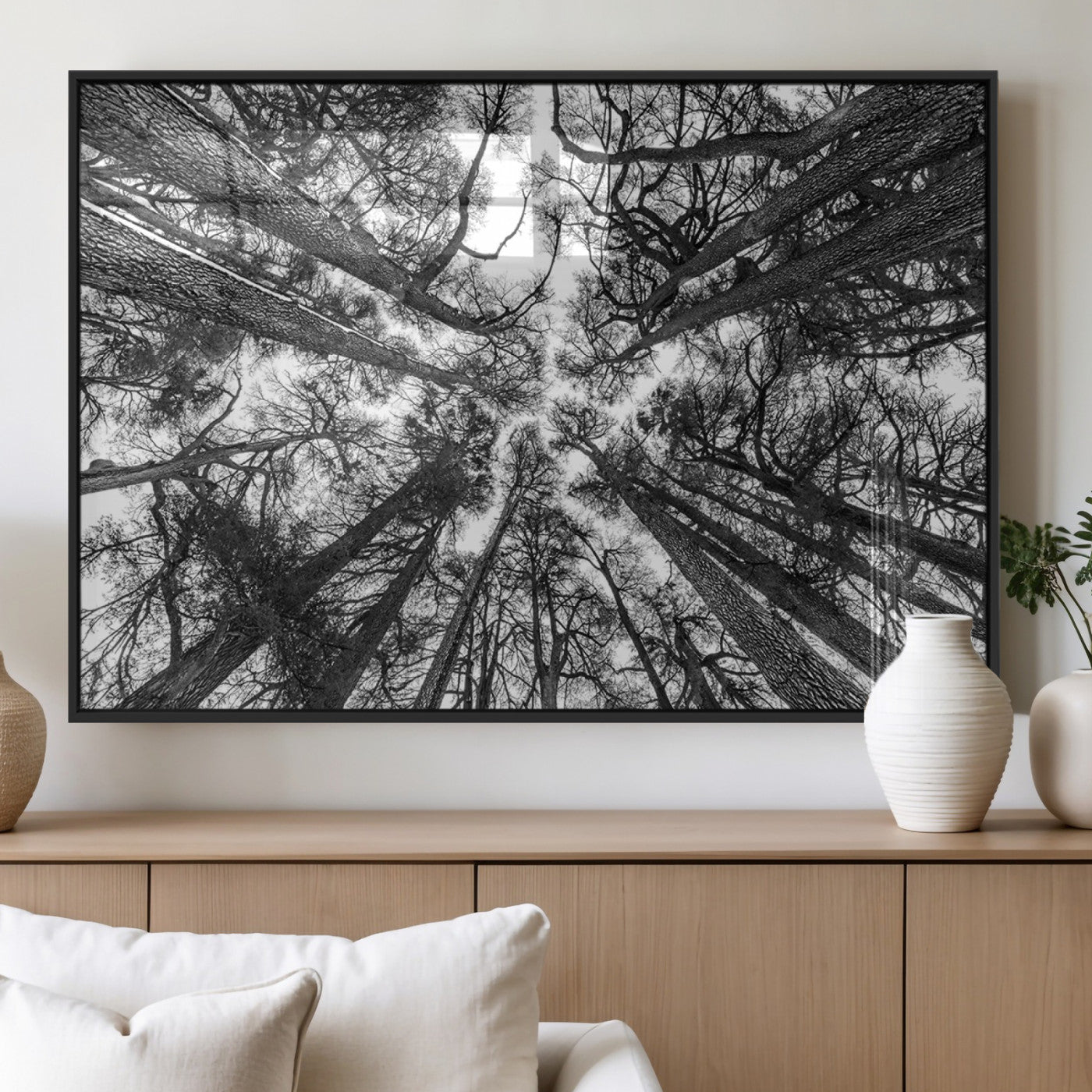 33934-MGV-FP-60X30-3P_Black-Trees Contemporary Art Canvas Print