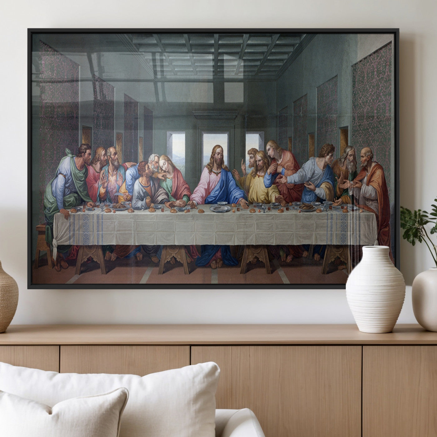 MGV-FP-60X30-3P - The Last Supper Multi Panel Canvas Wall Art