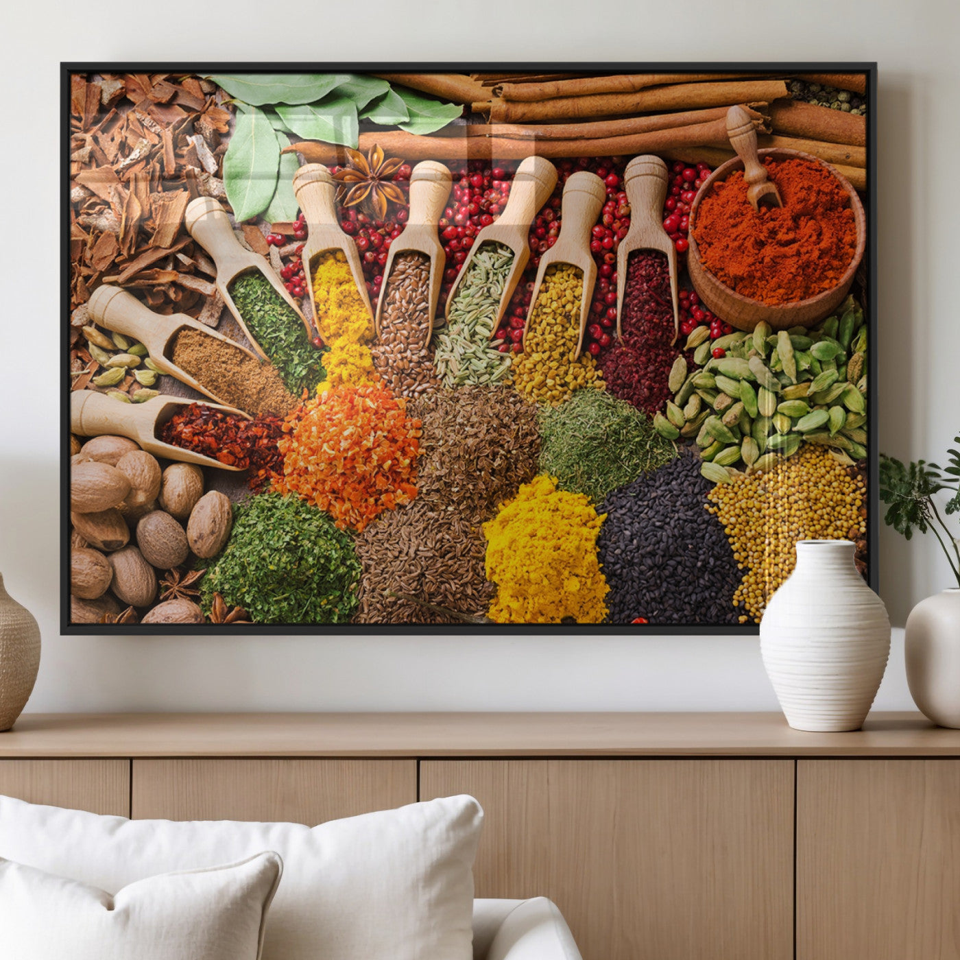 MGV-FP-60X30-3P - Spices Kitchen Wall Art Canvas Print