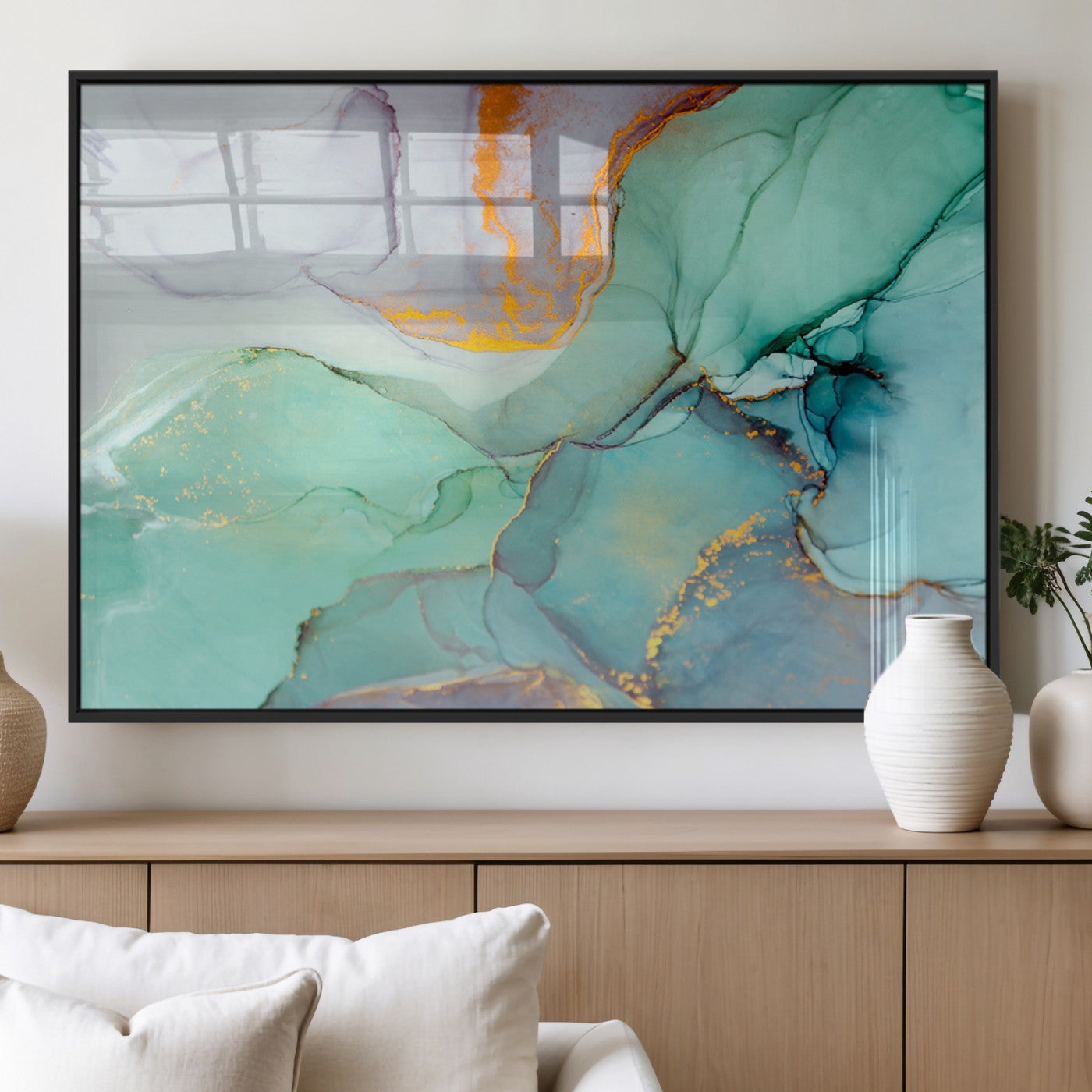 MGV-FP-60X30-3P - Colorful Marble Fluid Effect Canvas Wall Art Print