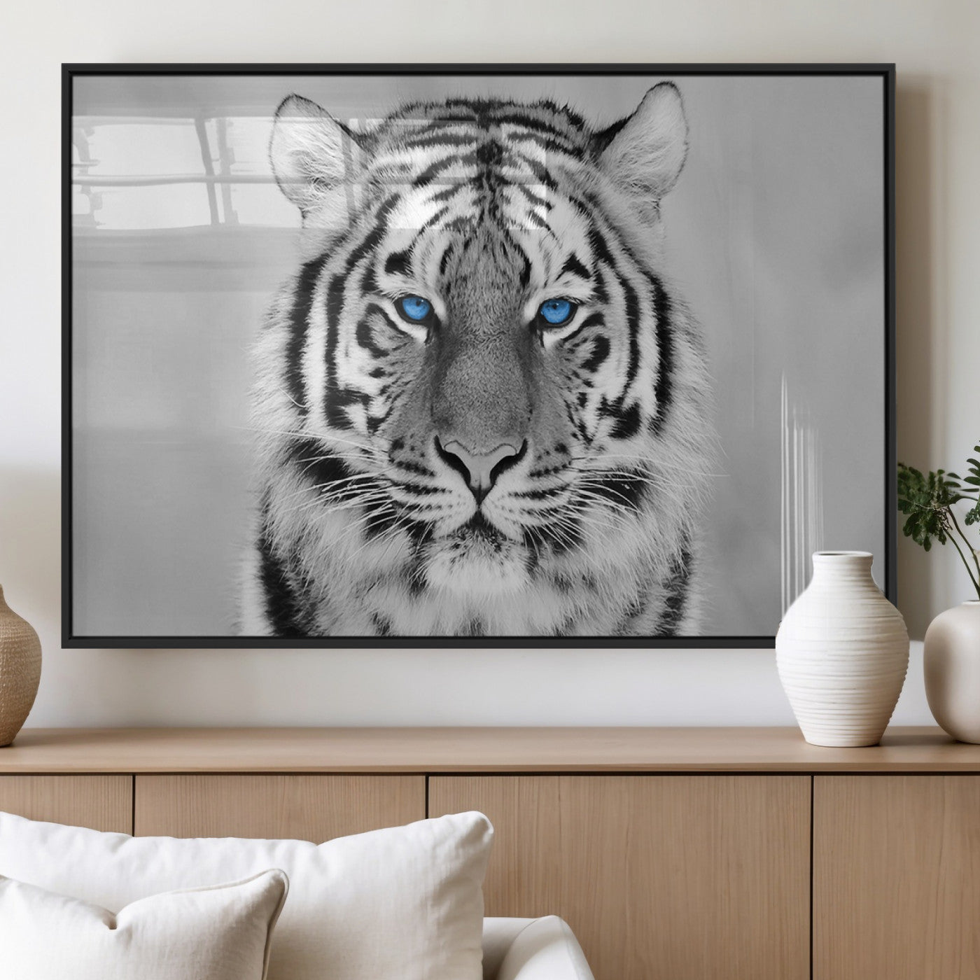 MGV-FP-60X30-3P - Tiger Canvas Artwork Wall Art Print