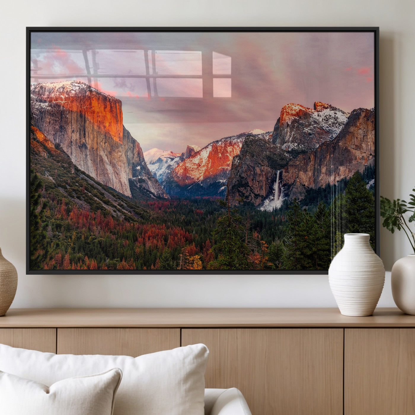 MGV-FP-60X30-3P - Yosemite Half Dome Wall Art Canvas Print El Capitan
