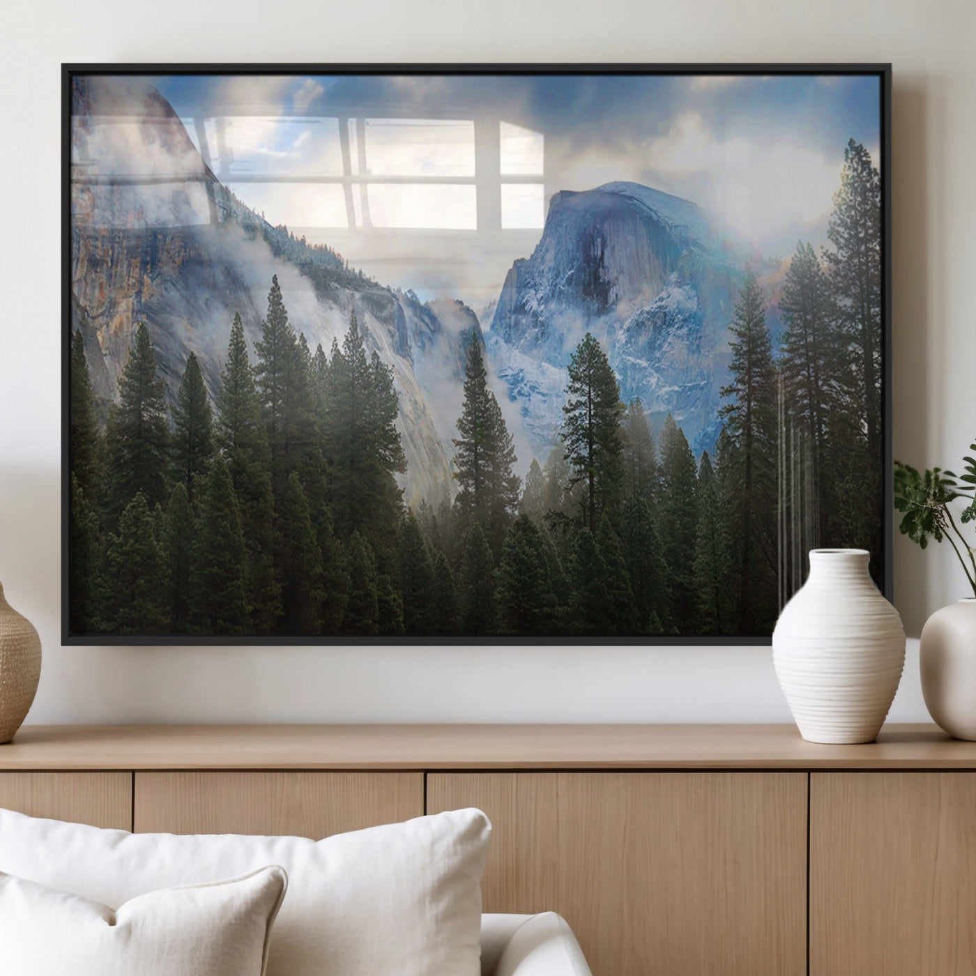 44943-MGV-FP-60X30-3P_Black-Half Dome Yosemite Calinia Wall Art Canvas Print El Capitan