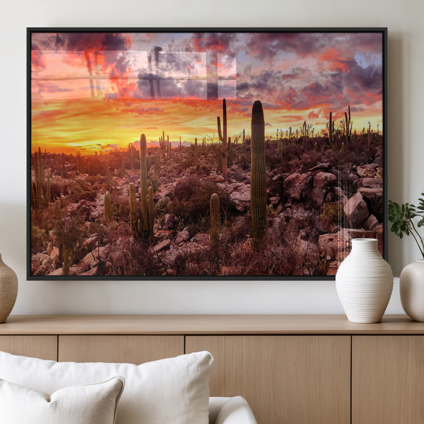 MGV-FP-60X30-3P - Arizona Desert Print, Western Cowboy Wall Art Print