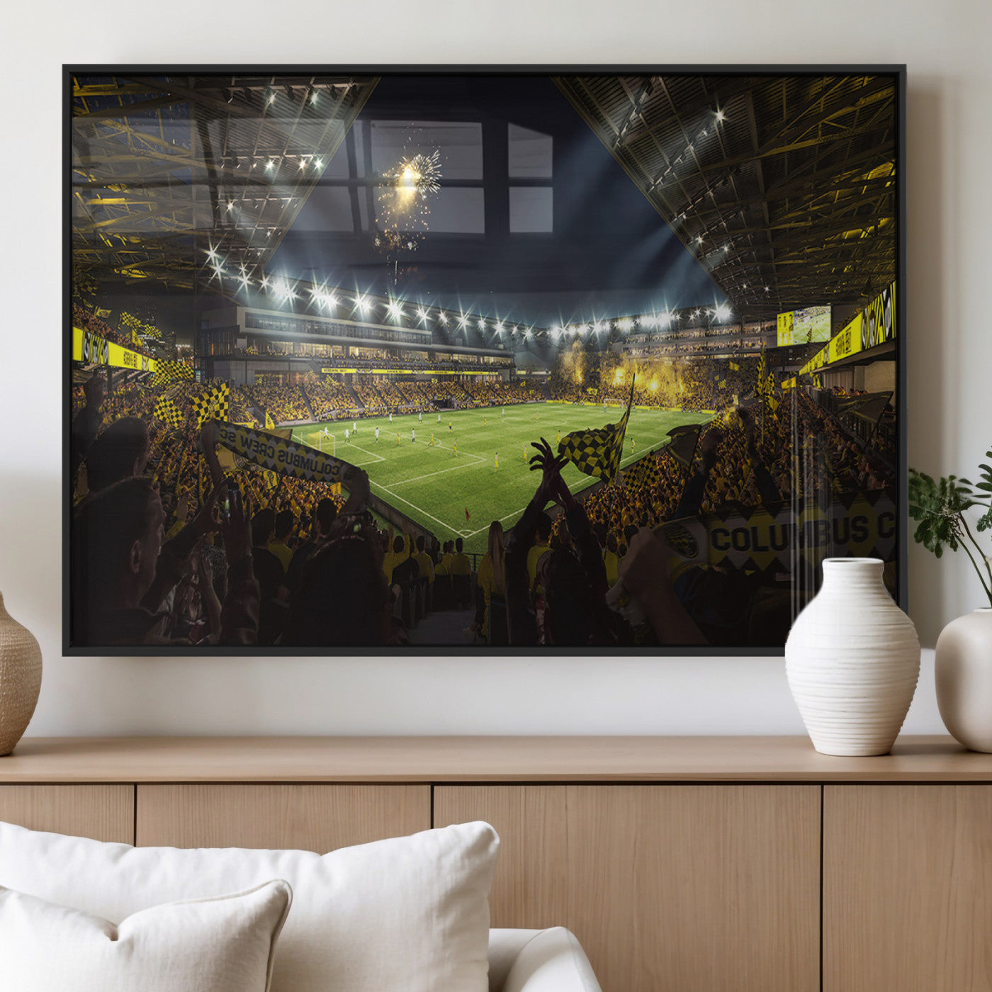 MGV-FP-60X30-3P - Columbus Crew Soccer Team Print - Columbus Crew Stadium Wall Art Canvas Print