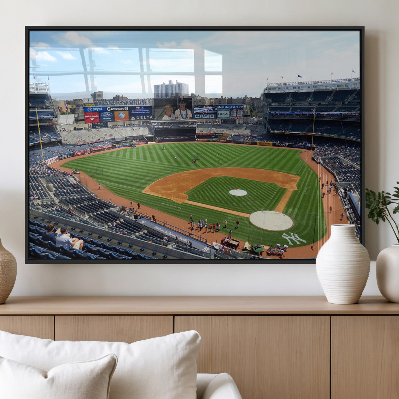 MGV-FP-60X30-3P - Buffalo Bills Stadium Wall Art - Buffalo Bills Decor- NFL Fans Gift, Perfect Sports Decor for Living
