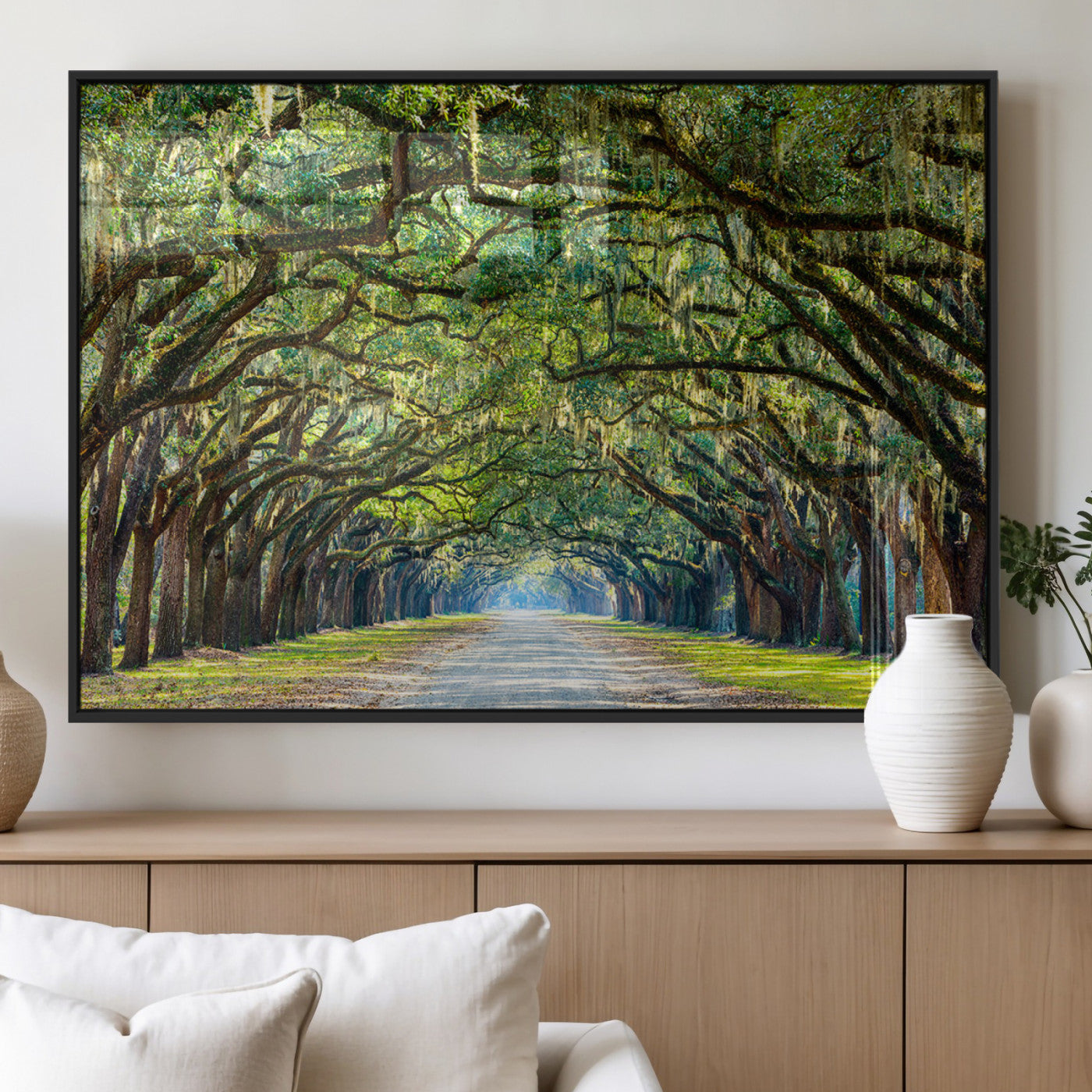 MGV-FP-60X30-3P - Wormsloe State Plantation Driveway Wall Art Canvas Print