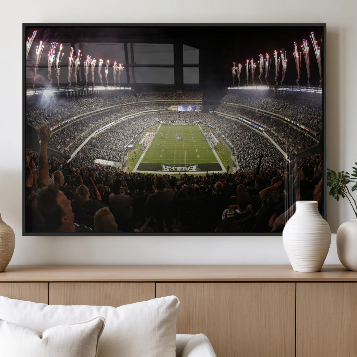 MGV-FP-60X30-3P - Eagles Field Stadium Wall Art - Philadelphia Eagles Football Team Print - Philadelphia Lincoln