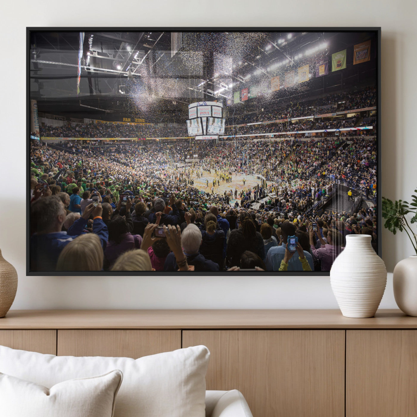 MGV-FP-60X30-3P - Bridgestone Arena Wall Art Canvas | Nashville Predators Hockey Team Print | Canvas Print | Ready to