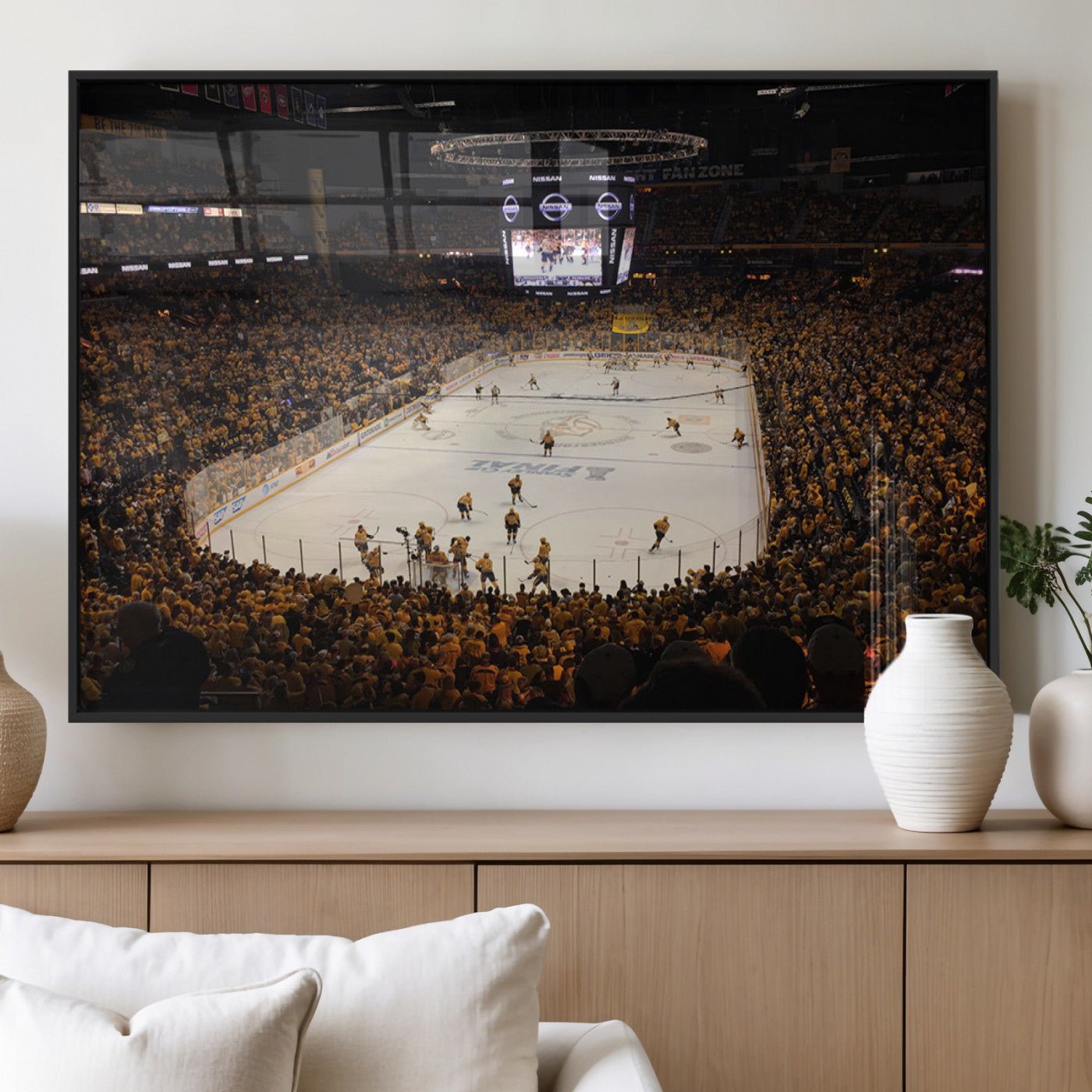 MGV-FP-60X30-3P - Bridgestone Arena - Nashville Predators Hockey Team Print - Nashville Wall Art Canvas Print