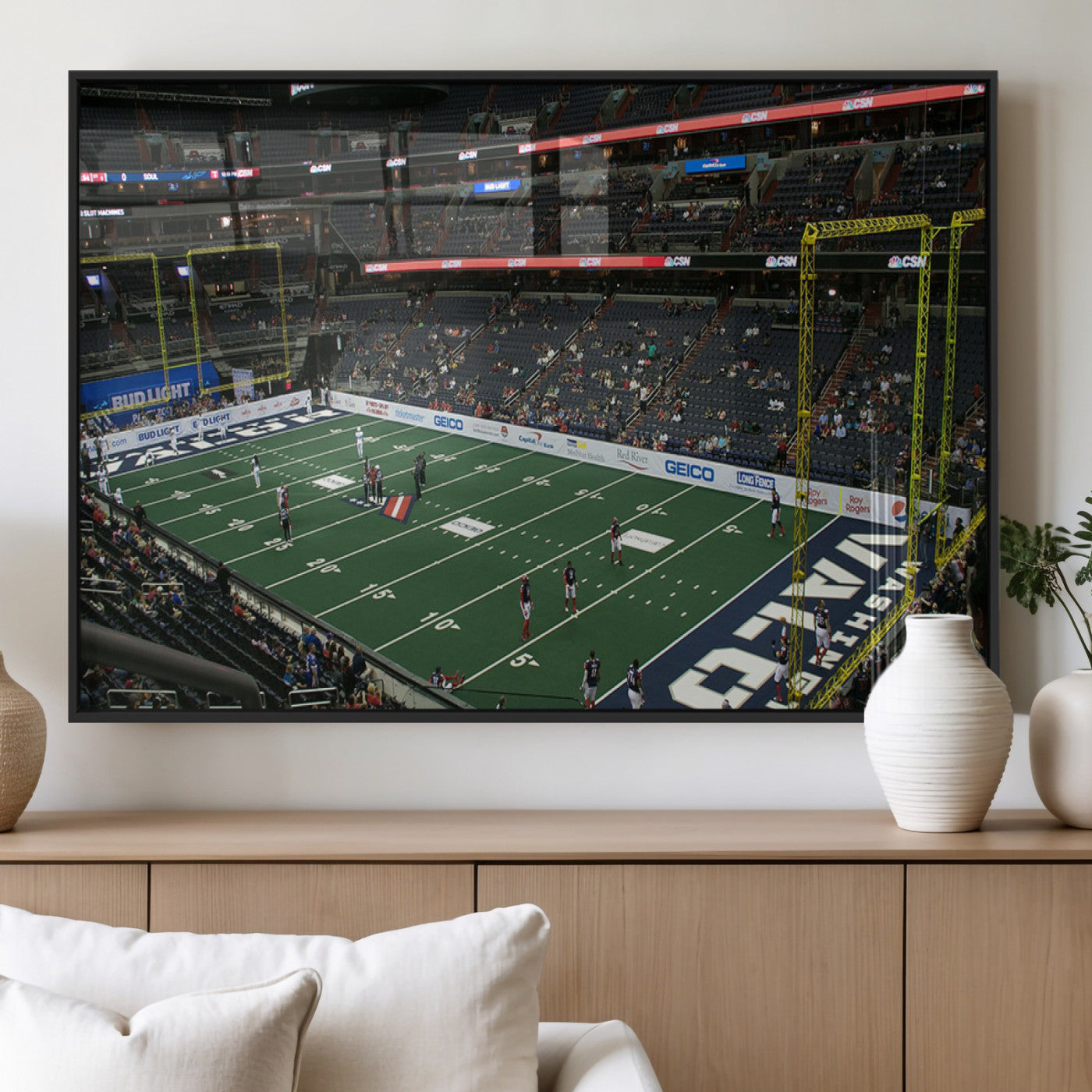 MGV-FP-60X30-3P - Capital One Arena Wall Art | Washington Wizards & Capitals Print | Canvas Print | Ready to Hang |