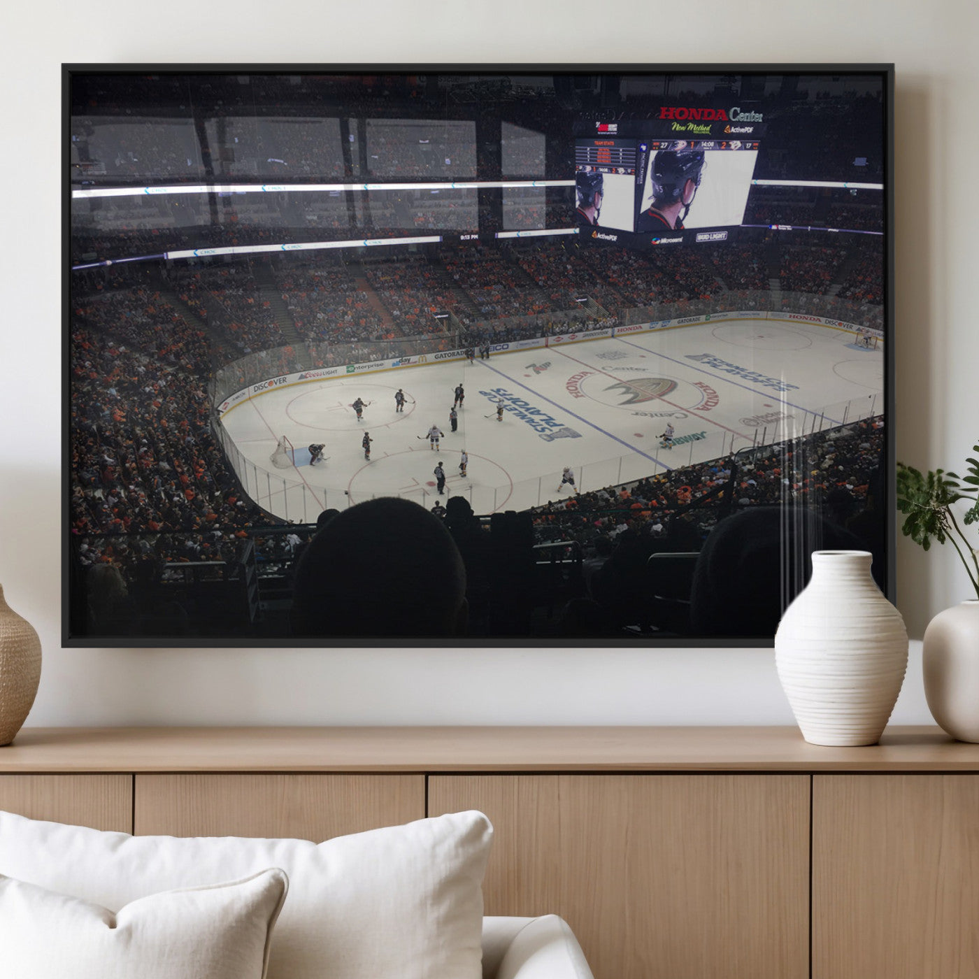 MGV-FP-60X30-3P - Honda Center California Anaheim Ducks Hockey Stadium Wall Art, Honda Center California Stadium Wall
