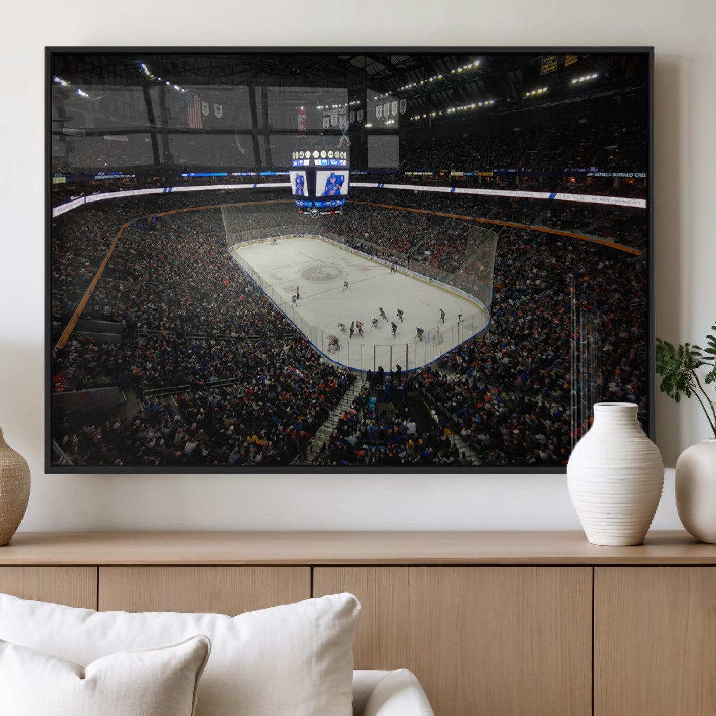 MGV-FP-60X30-3P - KeyBank Center New York Buffalo Sabres Hockey Stadium Canvas Print Wall Art