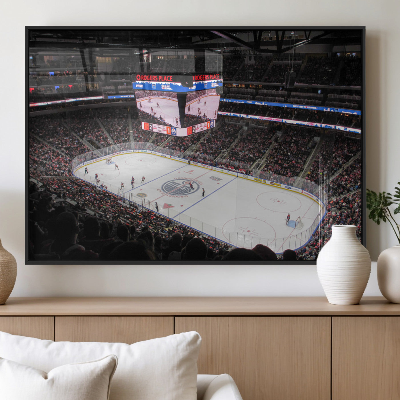 MGV-FP-60X30-3P - Rogers Place Edmonton Oilers Ice Hockey Stadium Wall Art, Rogers Place Edmonton Oilers Wall Art