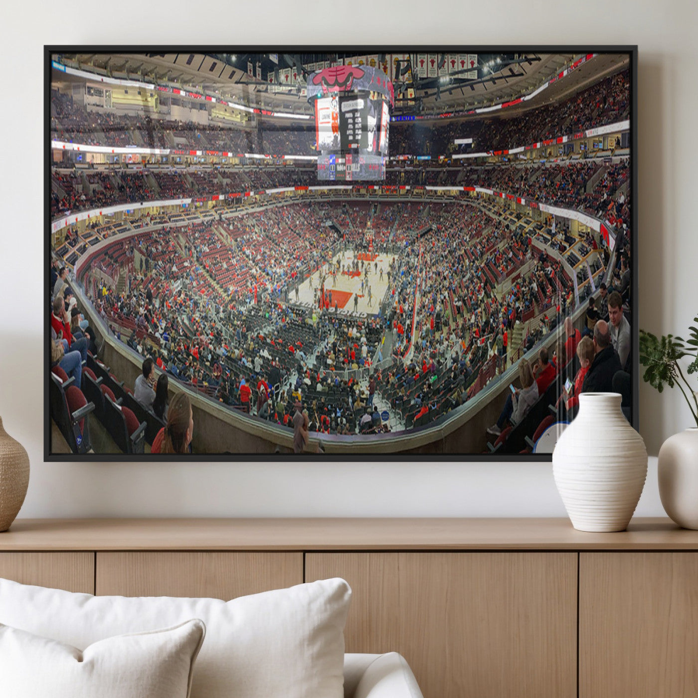 MGV-FP-60X30-3P - United Center Chicago Bulls Stadium Wall Art Canvas Print