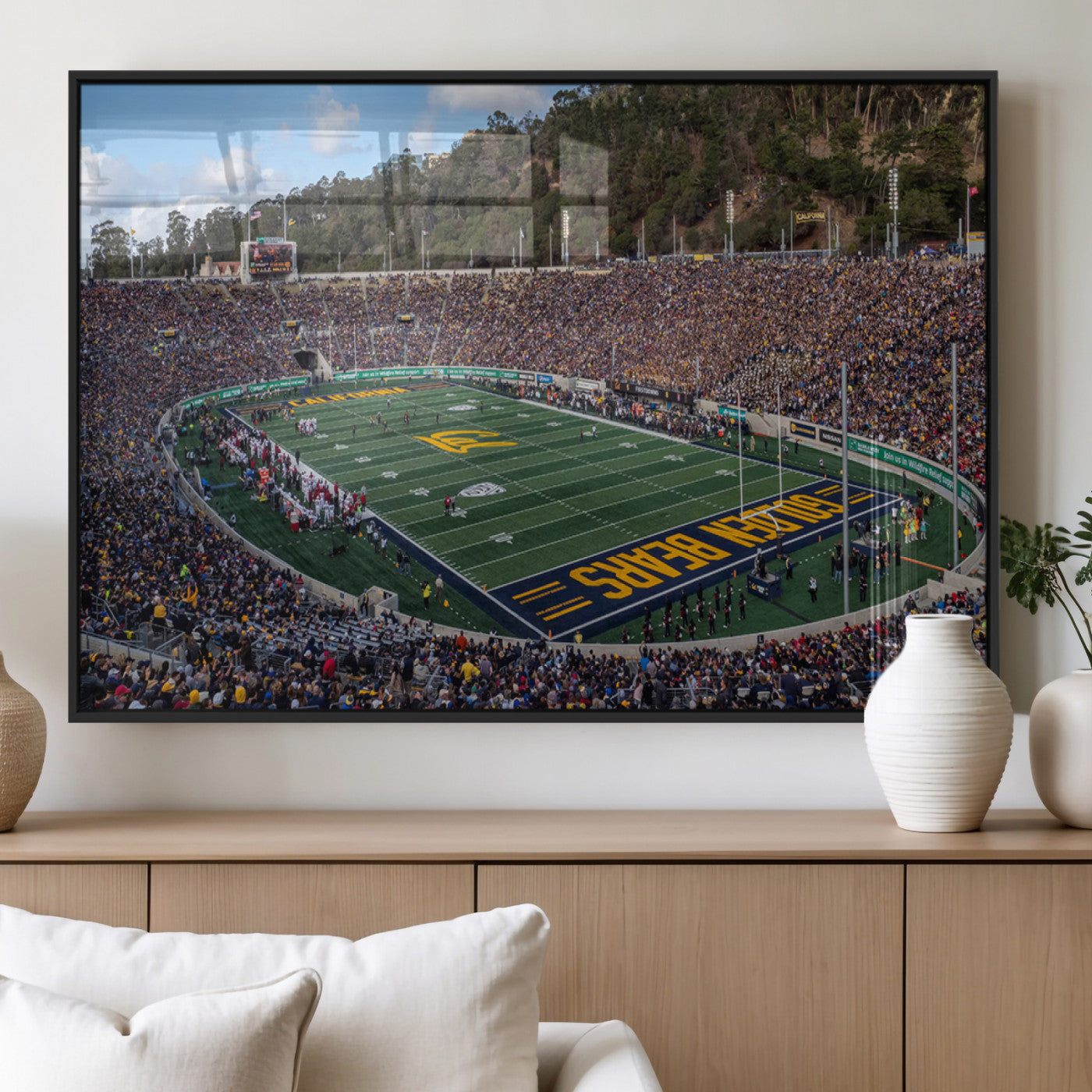 MGV-FP-60X30-3P - University of California Golden Bears Football Team Print - Berkeley California Memorial Stadium Art