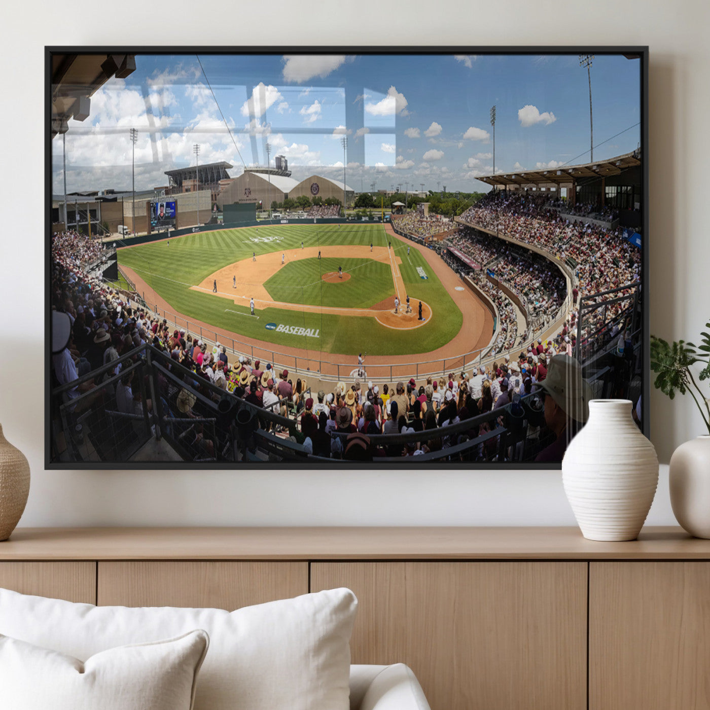 MGV-FP-60X30-3P - The Texas A&M University Aggies Athletics Team Print - College Station Kyle Field Wall Art Canvas