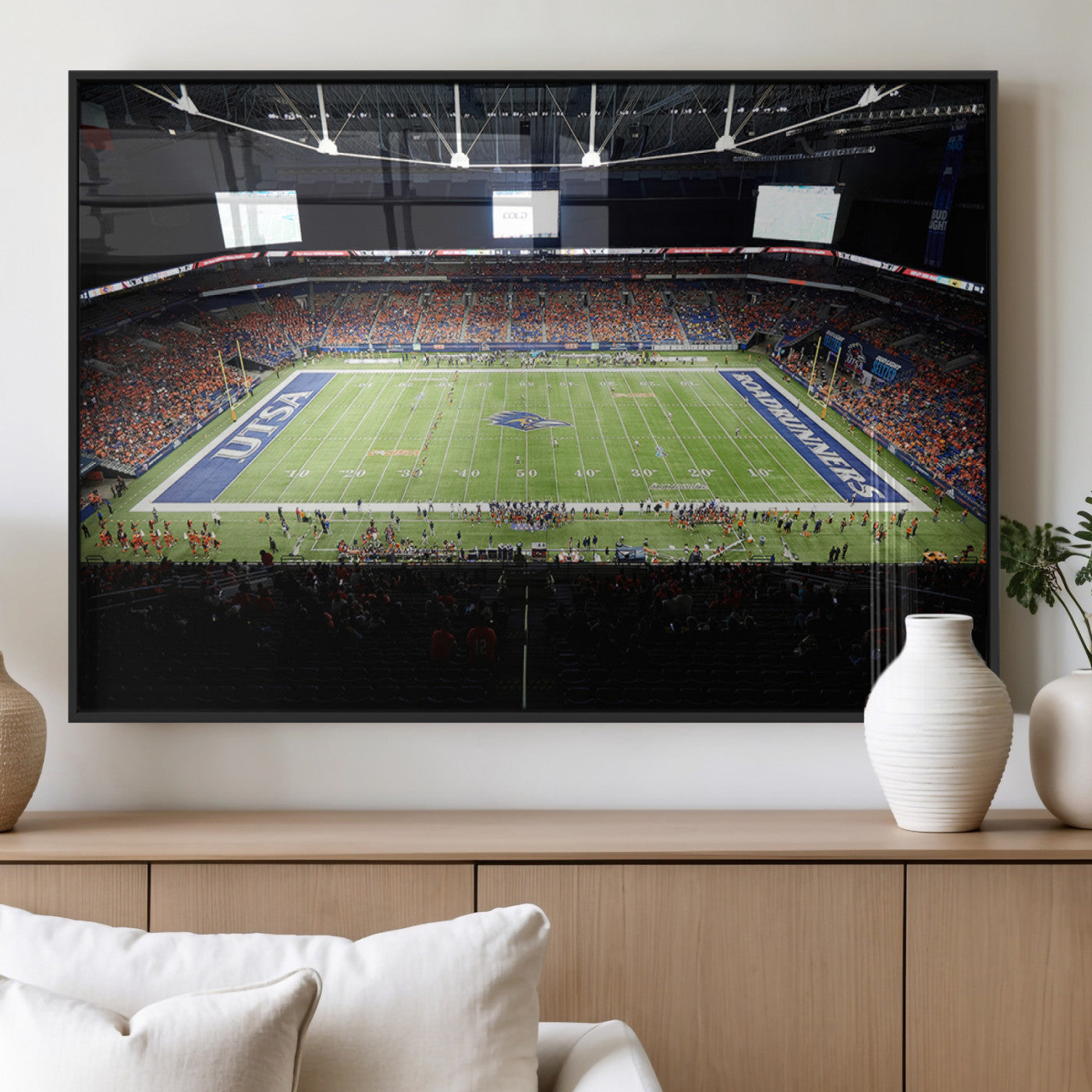 MGV-FP-60X30-3P - The University of Texas at San Antonio Roadrunners Football Team Print - San Antonio Alamodome Wall