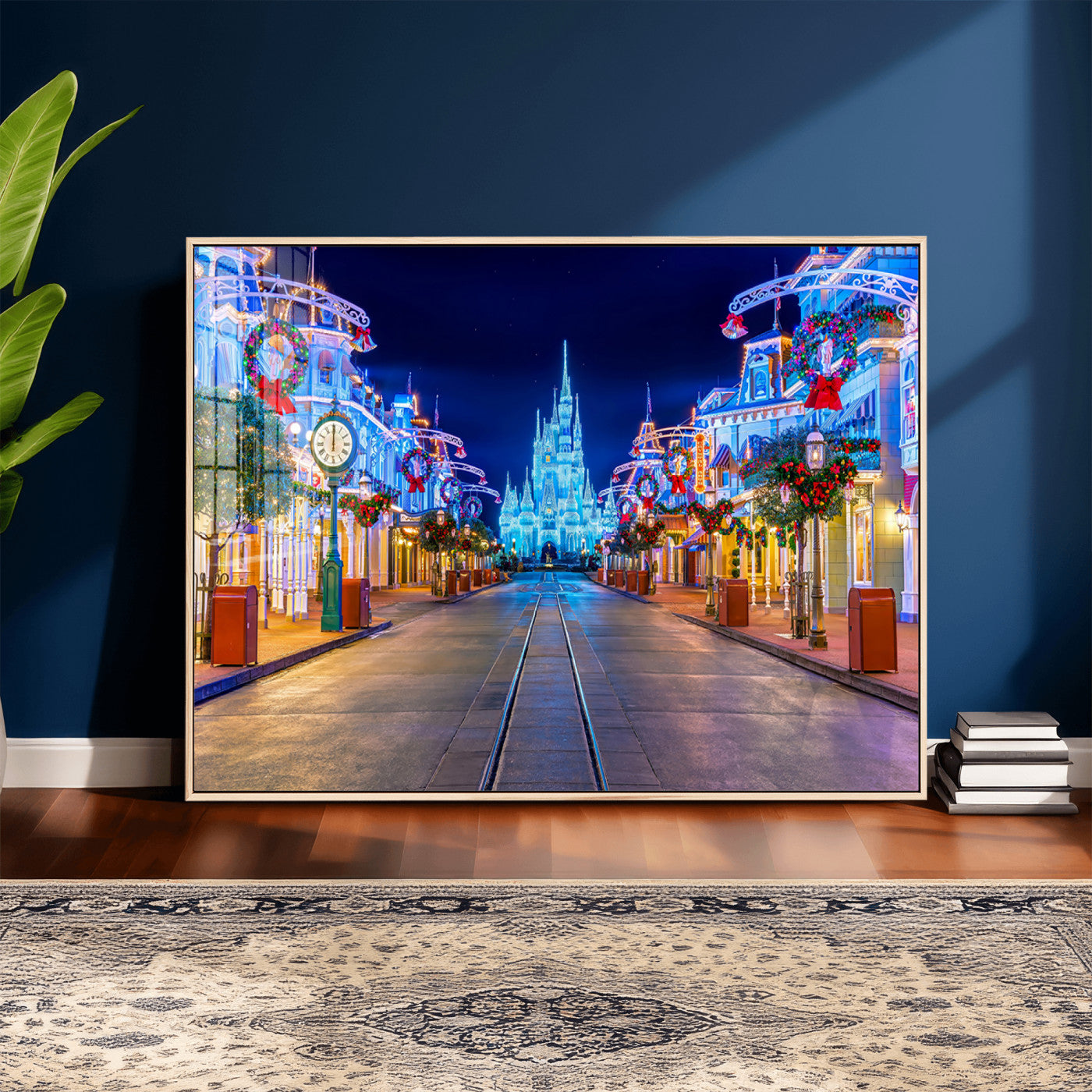 12470-MGV-CV-36X24 - Disney Wall Art | Castle Large Wall Art Disney Magic Kingdom Print for Kids Room Decoration | Disney