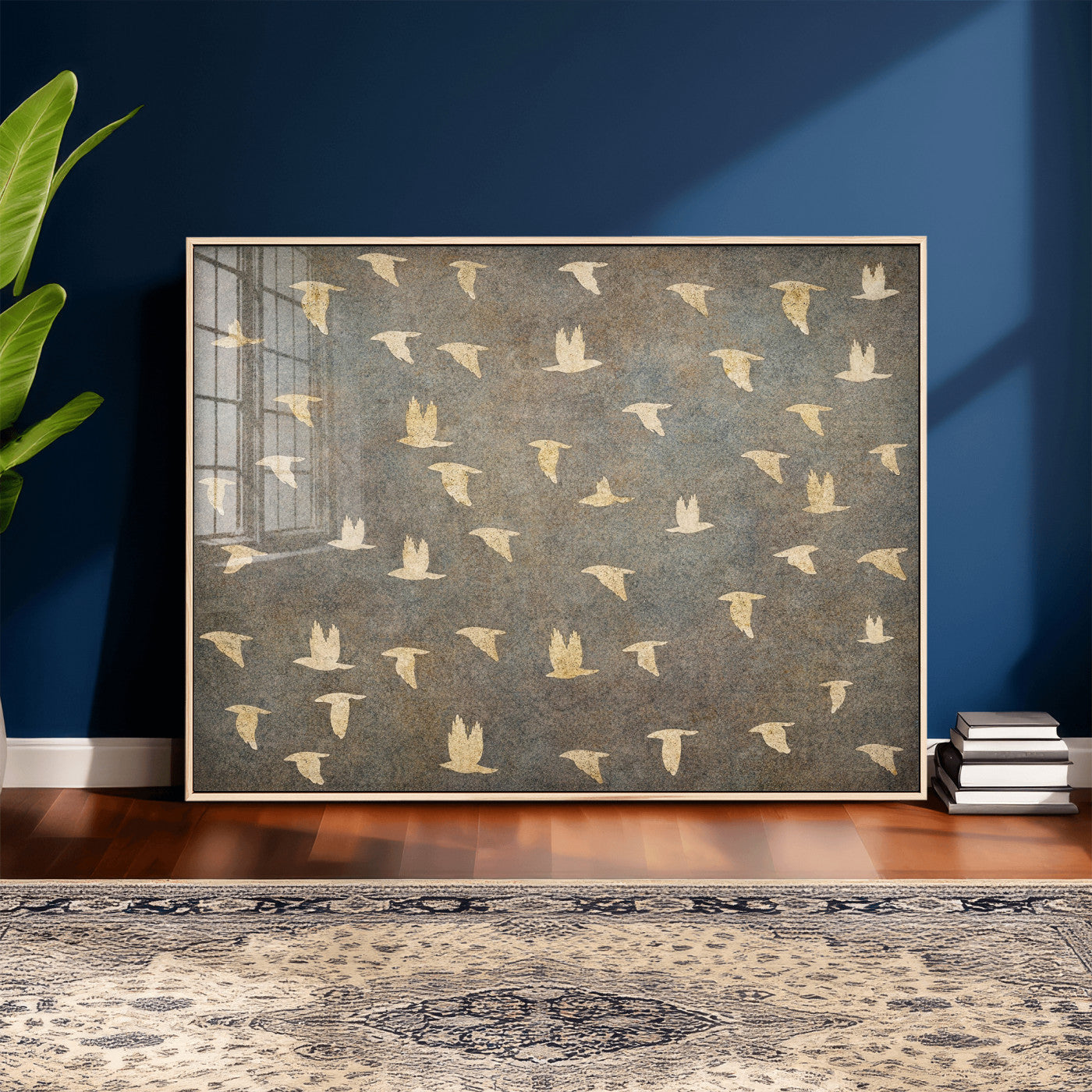 20532514-MGV-CV-36X24 - Abstract Birds Wall Art Canvas Print