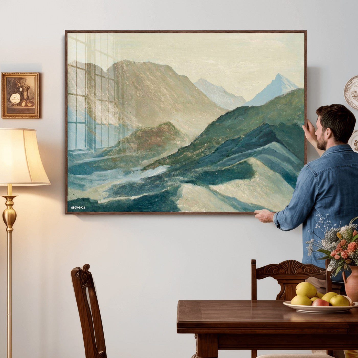 33629523-MGV-CV-36X24 - Shemelina Mountain Landscape, Mountains at Dawn Wall Art Canvas Print